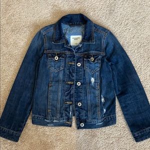 abercrombie girls jean jacket